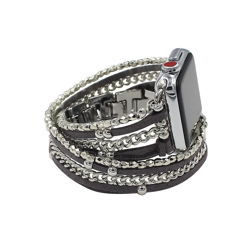 GlamTech Luxe Chain Bracelet Band For Apple Watch Two Colors Available