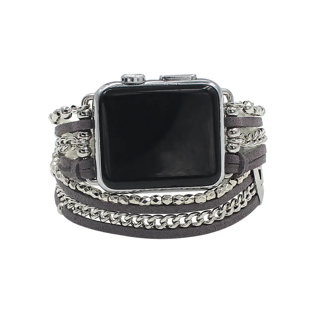 GlamTech Luxe Chain Bracelet Band For Apple Watch Two Colors Available